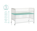 Fillikid Postýlka Nena white 120x60 cm Fillikid Postýlka Nena white 120x60 cm