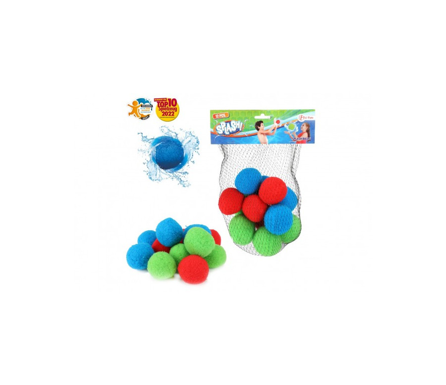 Vodní bomby 12ks látka 5cm v síťce