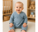 Kojenecký mušelínový overal New Baby blue