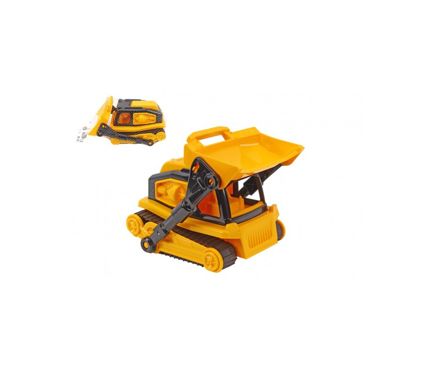 Buldozer s pásy plast 30cm na volný chod v síťce Buldozer s pásy plast 30cm na volný chod v síťce
