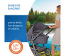Reer Sluneční clona na kočárek uni černá UV50+