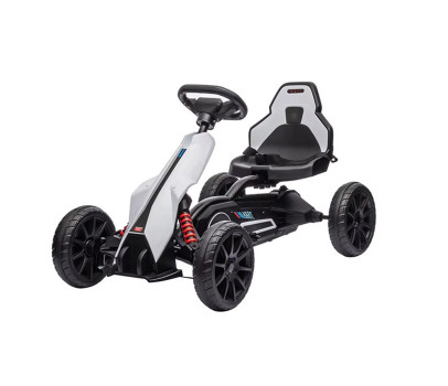 Dětská šlapací motokára Go-kart Baby Mix Speedster bílá