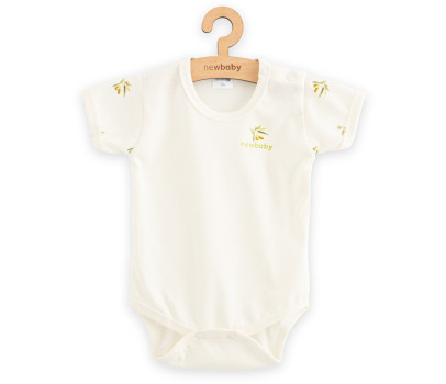 Kojenecké body s krátkým rukávem z organické bavlny New Baby Olivy