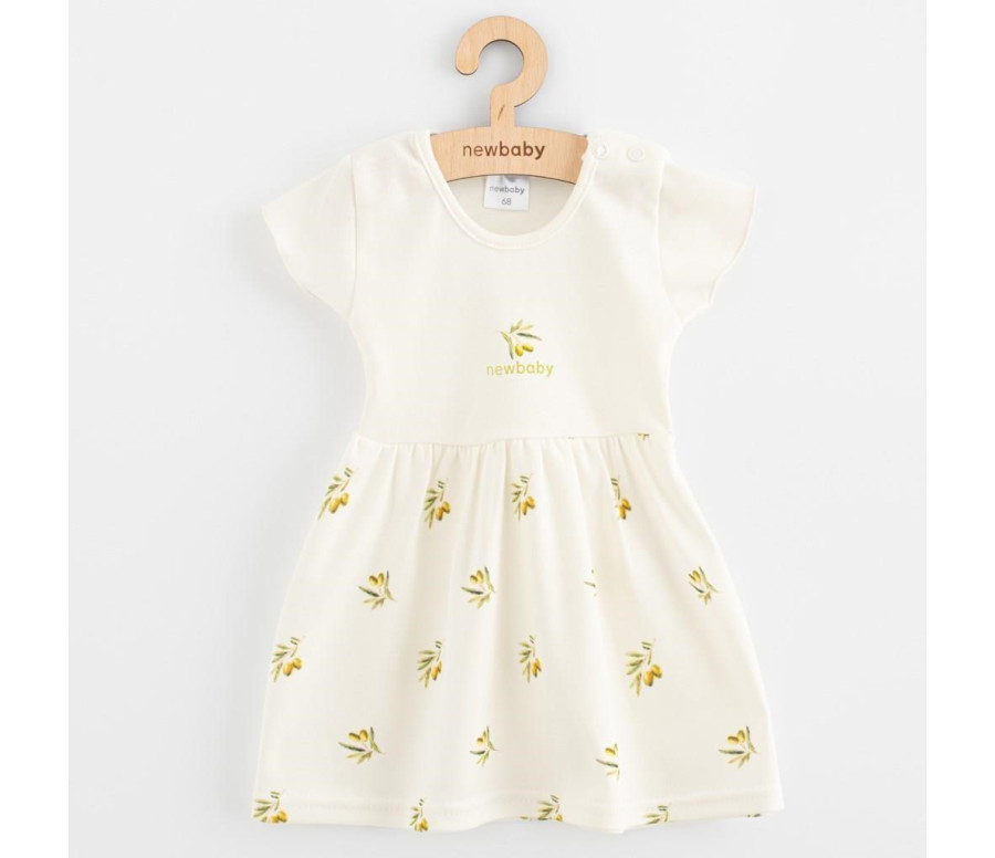 Kojenecké šaty z organické bavlny s krátkým rukávem New Baby Olivy Kojenecké šaty z organické bavlny s krátkým rukávem New Baby Olivy