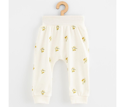 Kojenecké kalhoty z organické bavlny New Baby Olivy
