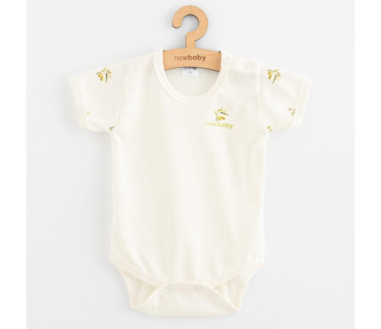 Kojenecké body s krátkým rukávem z organické bavlny New Baby Olivy