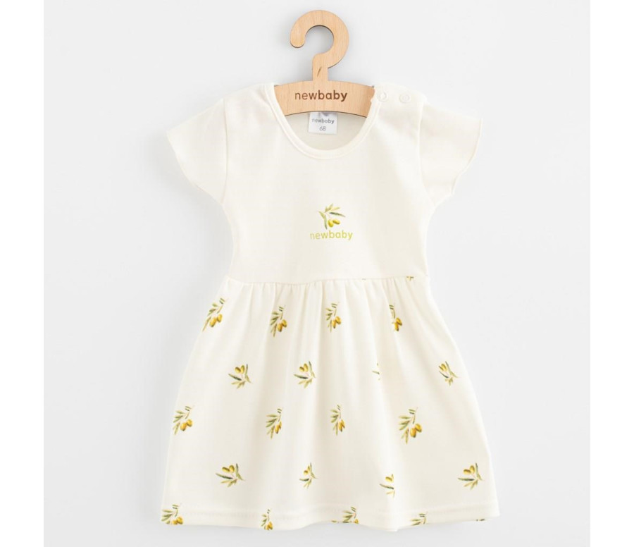 Kojenecké šaty z organické bavlny s krátkým rukávem New Baby Olivy Kojenecké šaty z organické bavlny s krátkým rukávem New Baby Olivy