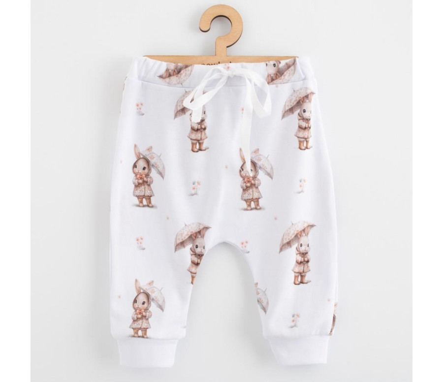 Dětské bavlněné kalhoty Jogger New Baby For Babies bunny