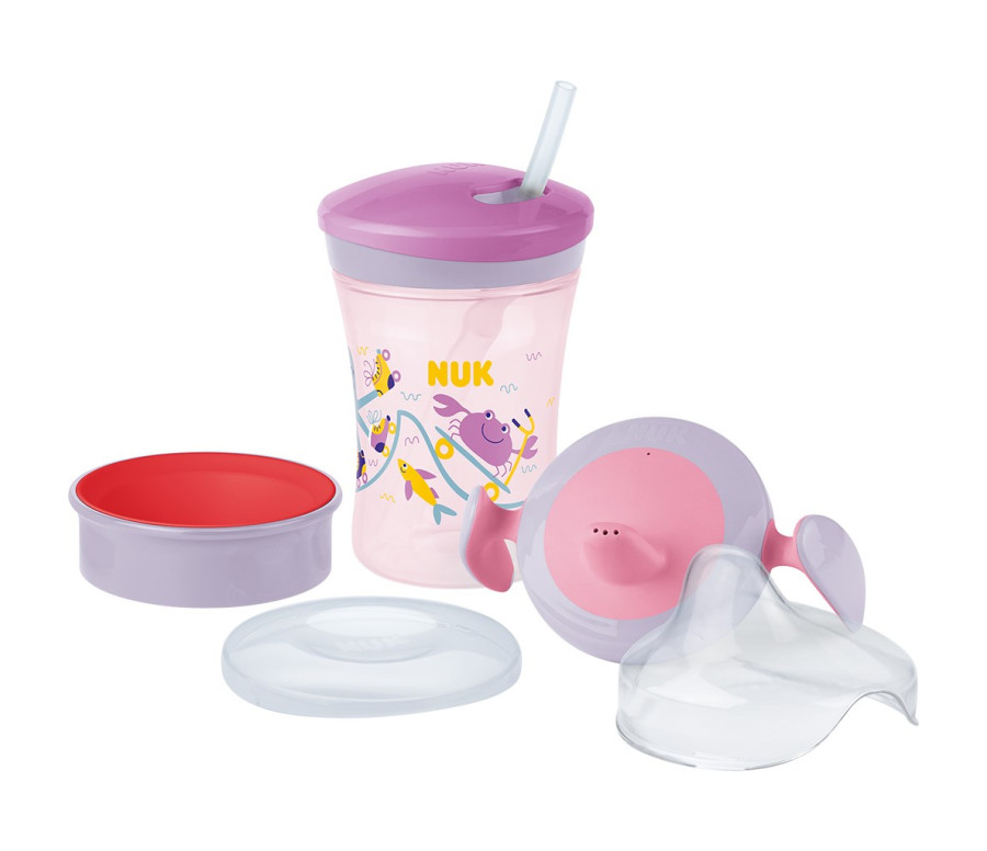 Dětský hrníček NUK LEARN TO DRINK SET girl