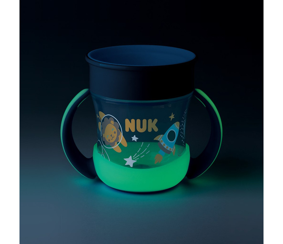 Dětský hrníček Mini Magic NUK Cup Night 160 ml blue, Modrá Dětský hrníček Mini Magic NUK Cup Night 160 ml blue, Modrá