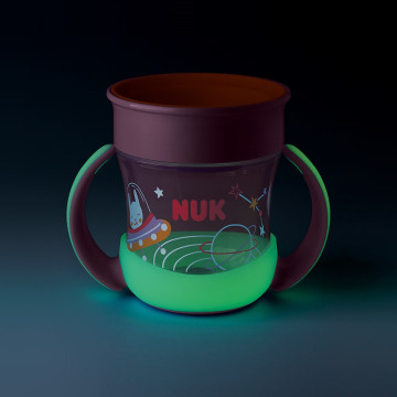 Dětský hrníček Mini Magic NUK Cup Night 160 ml pink, Růžová