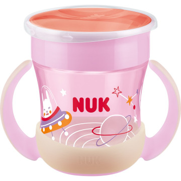 Dětský hrníček Mini Magic NUK Cup Night 160 ml pink, Růžová