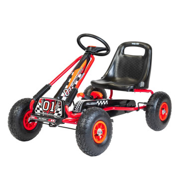 Dětská šlapací motokára Go-kart Baby Mix Razor červená, Červená