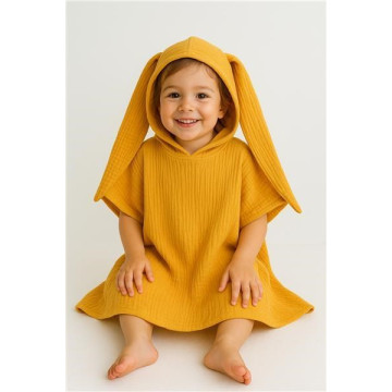 Dětské mušelínové pončo New Baby Feeling mint 80 cm, Dle obrázku M