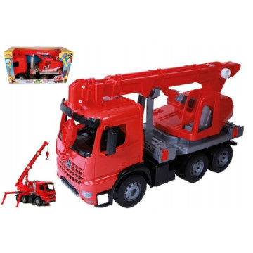 Auto jeřáb plast 70cm 3-osý Mercedes Actros v krabici
