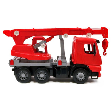 Auto jeřáb plast 70cm 3-osý Mercedes Actros v krabici