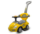 Dětské odrážedlo s vodící tyčí 3v1 Baby Mix Mega Car žluté