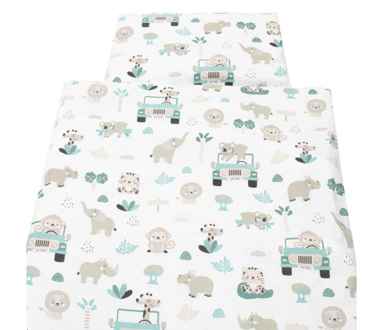 2-dílné ložní povlečení New Baby Safari II 90/120 cm mint