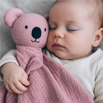 Mušelínový usínáček New Baby Koala pink, Růžová