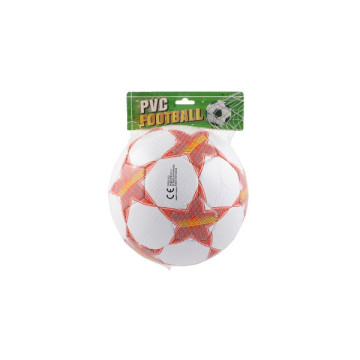 Míč fotbalový nafouknutý šitý 23cm v síťce
