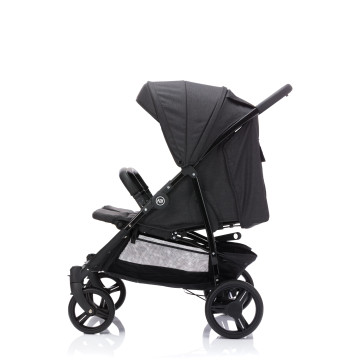 Fillikid Kočárek pro dvojčata Duo black melange