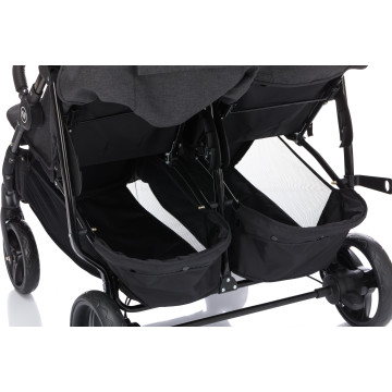 Fillikid Kočárek pro dvojčata Duo black melange