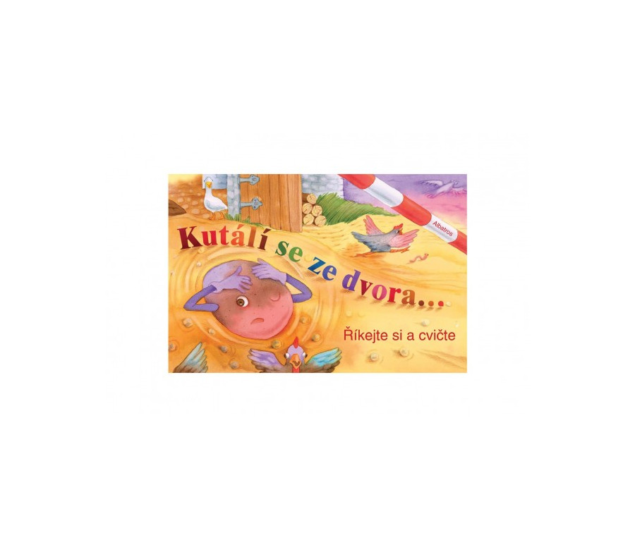 Knížka Kutálí se ze dvora CZ text 24x16cm 24m+ Knížka Kutálí se ze dvora CZ text 24x16cm 24m+