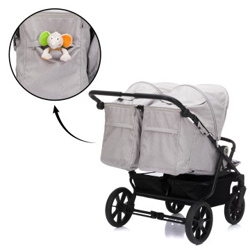 Fillikid Kočárek pro dvojčata Duette grey