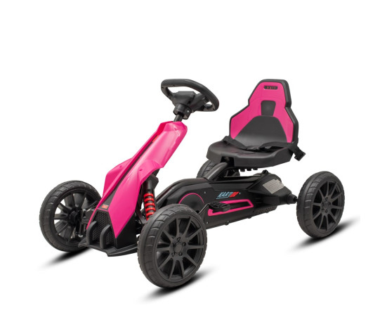 Dětská šlapací motokára Go-kart Baby Mix Speedster růžová