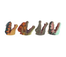 Maňásek hlava dinosaura guma 5x10cm mix druhů 12ks v boxu Maňásek hlava dinosaura guma 5x10cm mix druhů 12ks v boxu