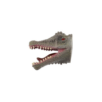 Maňásek hlava dinosaura guma 5x10cm mix druhů 12ks v boxu