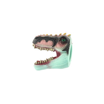 Maňásek hlava dinosaura guma 5x10cm mix druhů 12ks v boxu