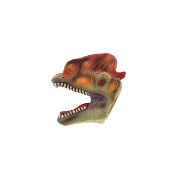 Maňásek hlava dinosaura guma 5x10cm mix druhů 12ks v boxu