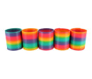 Spirála/pružina duhová plast průměr 8,5cm 6ks v boxu Spirála/pružina duhová plast průměr 8,5cm 6ks v boxu