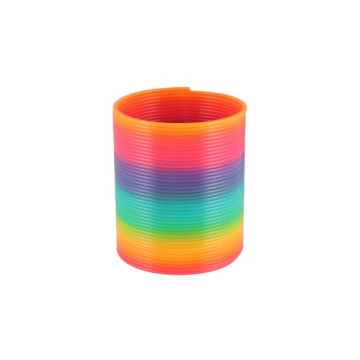 Spirála/pružina duhová plast průměr 8,5cm 6ks v boxu