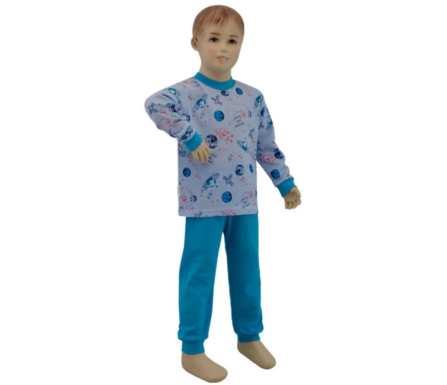 ESITO | Chlapecké pyžamo planety na modré vel. 80 - 110 - planety na modré / 80