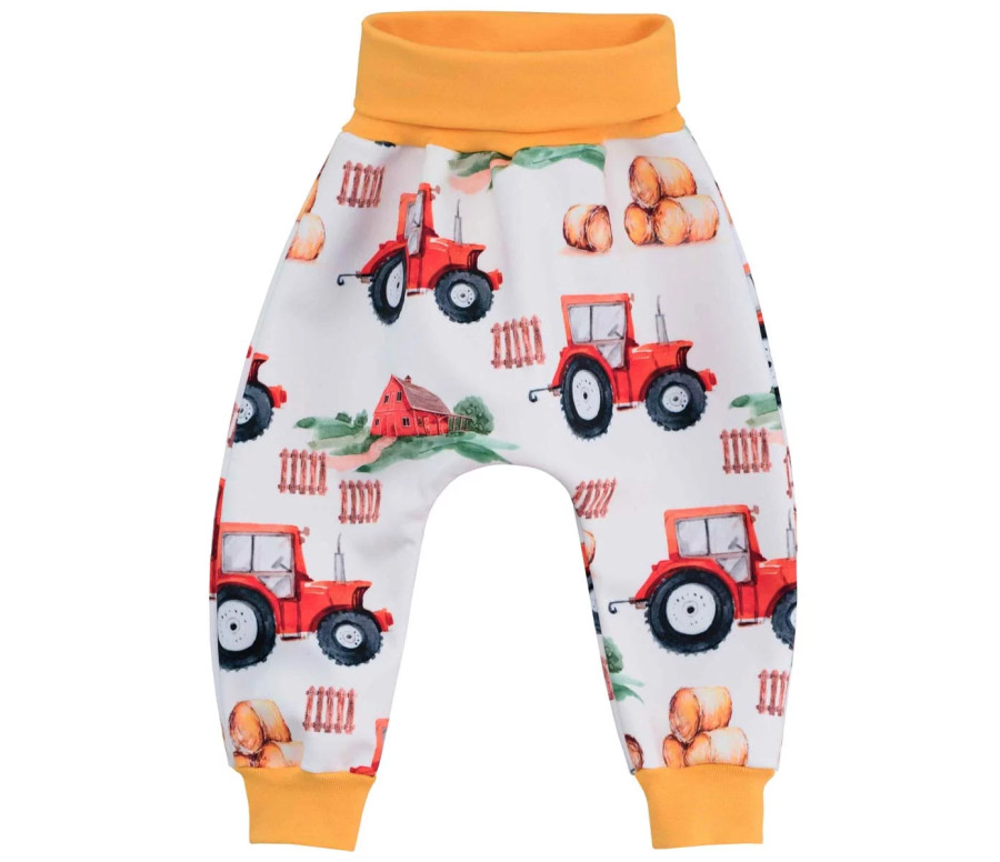 ESITO | Dětské softshellové kalhoty Traktor vel. 62 - 80 - žlutá / 62