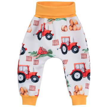 ESITO | Dětské softshellové kalhoty Traktor vel. 62 - 80 - žlutá / 62