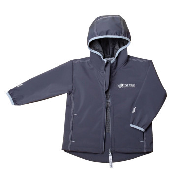 ESITO | Dětská letní softshellová bunda Mono Grey - šedá / 80