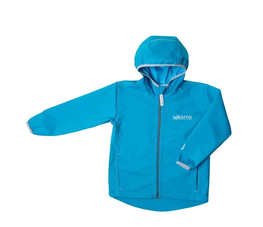 ESITO | Dětská letní softshellová bunda Mono Turquoise - tyrkysová / 80