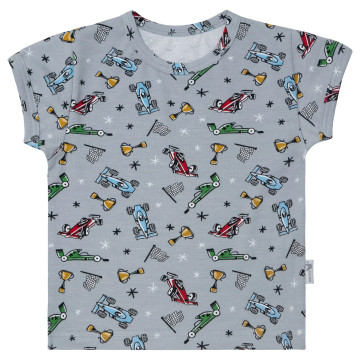 ESITO | Dětské tričko Formule vel. 116 - 140 - šedá / 128