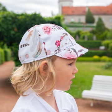 ESITO | Dětská kšiltovka Růžový sen - bílá / XL