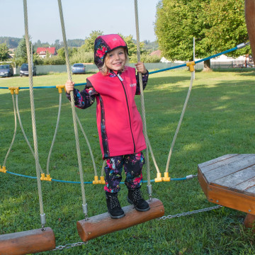 ESITO | Dívčí softshellový kabát Motýl - růžová / 92