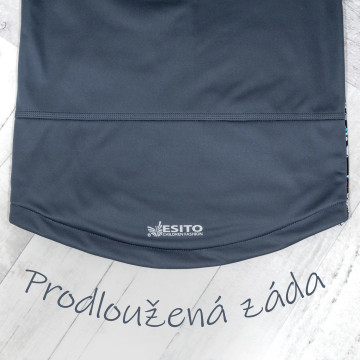 ESITO | Dětská softshellová bunda Snowboard - šedá / 116