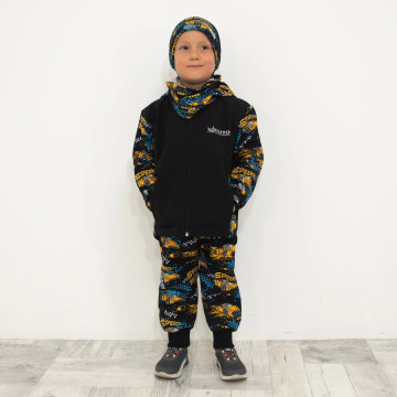 ESITO | Rostoucí softshellové kalhoty Závoďáci vel. 86 - 110 - černá / 86