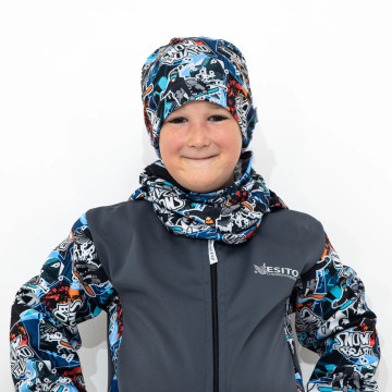 ESITO | Jarní čepice Snowboard - šedá / 42