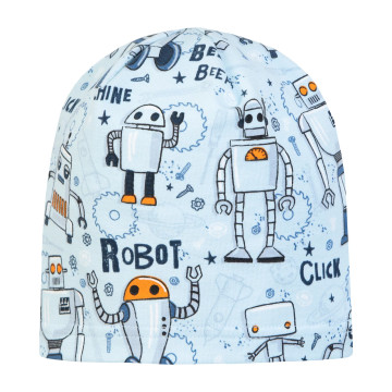 ESITO | Jarní čepice Robot - modrá / 40