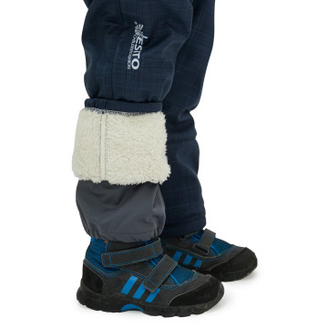 ESITO | Dětské softshellové oteplovačky Lamb Navy blue - navy blue / 146