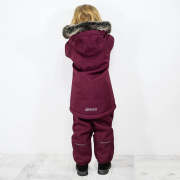 ESITO | Dívčí zimní softshellový kabát s beránkem Lamb Fuchsie - fuchsiová / 86