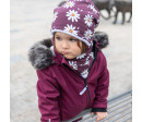 ESITO | Dívčí zimní softshellový kabát s beránkem Lamb Fuchsie - fuchsiová / 86